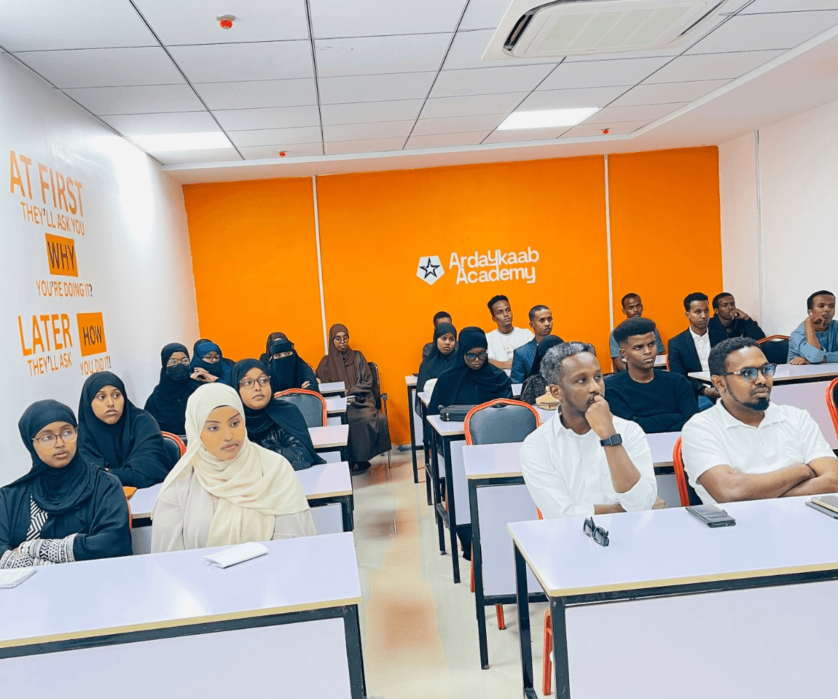 Students at an Ardaykaab event in Hargeisa